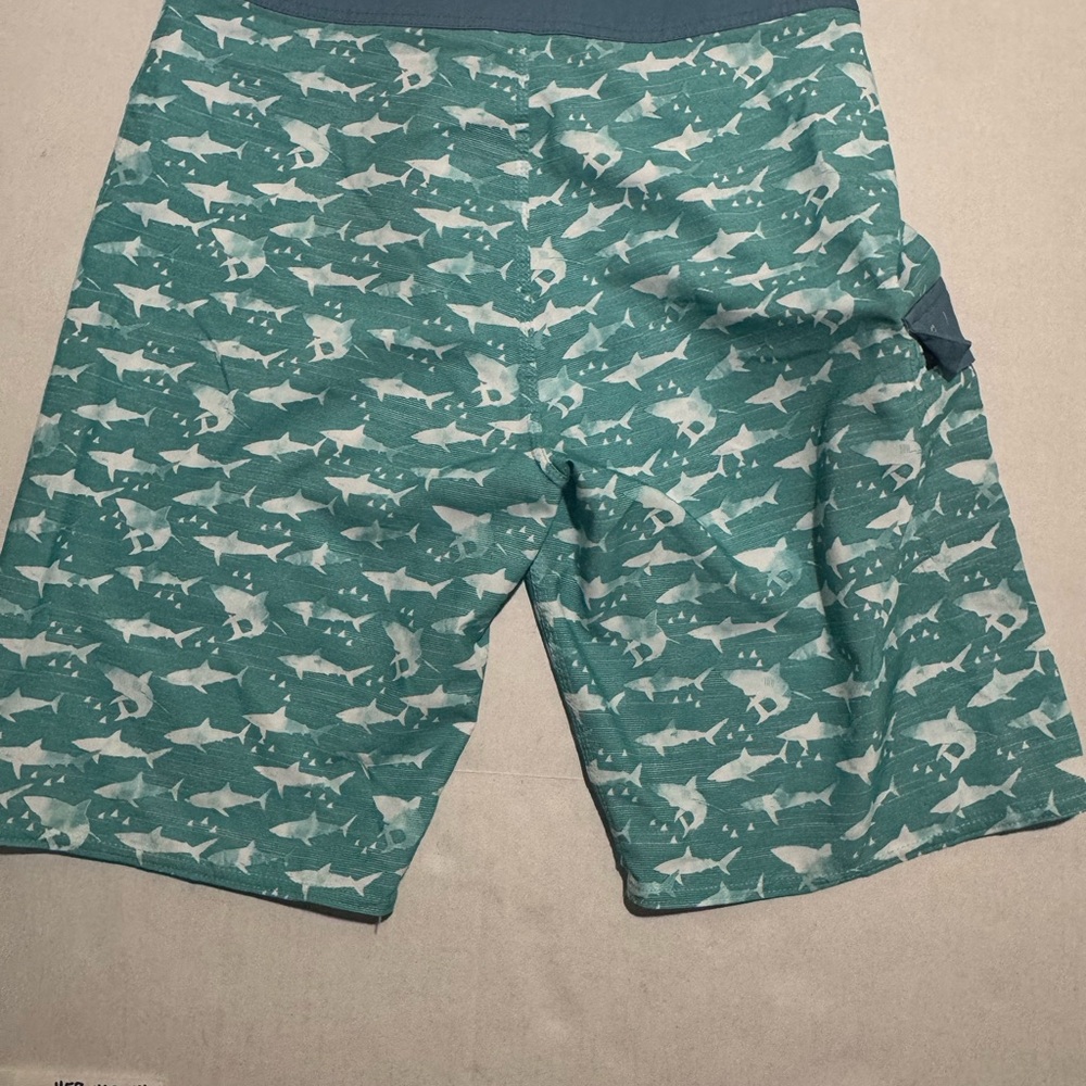 Ripcurl Swim Trunks, Shark AOP Shorts, Men's 30 - Picture 6 of 6